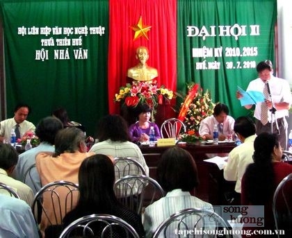 Đại hội Hội Nhà văn Thừa Thiên Huế lần thứ XI, nhiệm kỳ 2010 - 2015